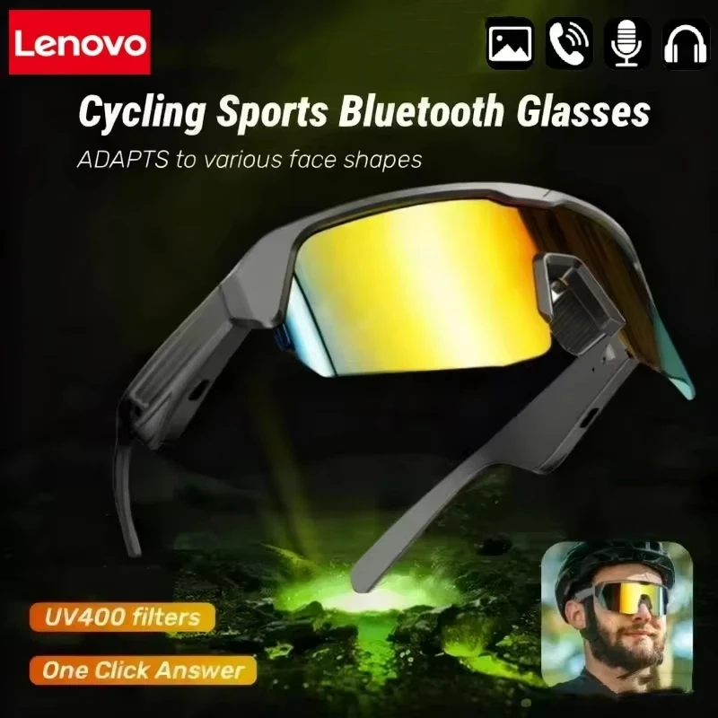 Audio Music Technology - Lenovo YJ006 Cycling Bluetooth Smart Glasses